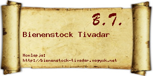 Bienenstock Tivadar névjegykártya